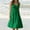 Green, variant on SHOPESSA Women's Summer Dresses Fashion Holiday Solid Color Sleeveless Party Beach Dress