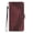 Brown, variant on Wallet Case for Motorola Moto Edge 50 Neo with Card Holder, Cash Pocket, Kickstand, Magnetic Clasp & Wrist Strap, Geometric Texture Folio Cover Blue