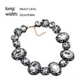 thumbnail image 7 of Amaiiu Lady Rhinestone Necklace Fashion Choker Statement Necklaces Jewelry Ornament Gifts Accessory for Nightclub Bar Party White, 7 of 7