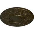 thumbnail image 3 of 28 1/8"OD x 1 3/4"P Oslo Ceiling Medallion (Fits Canopies up to 10 1/2"), Hand-Painted Green Gold, 3 of 6