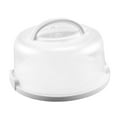 thumbnail image 4 of Caja portátil para guardar pasteles Macarena soporte para pasteles con tapa Redondo blanco, 4 of 8