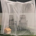 thumbnail image 1 of Ultra Wide Mosquito Net, Large 2 Opening Mesh Curtains - Camping, Bedding, Patio - Carry Pouch and Hanging Kit (78.7 x 70.8 inches), 1 of 4