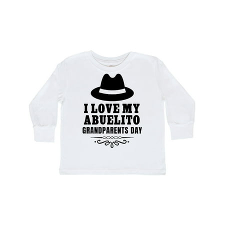 

Inktastic Grandparents Day I Love My Abuelito Gift Toddler Boy or Toddler Girl Long Sleeve T-Shirt