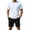 White, variant on hotojiny Mens Short Sets 2 Piece Outfits Casual Summer Tracksuits Fashion Short Sleeve T Shirt and Shorts Set Sweatsuit(White,X-Large)