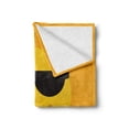 thumbnail image 2 of OK Boomer Soft Flannel Fleece Throw Blanket, Whimsical Cool with Sunglasses Meme Text Funny Fashion, Cozy Plush for Indoor and Outdoor Use, 70" x 90", Dark Grey Yellow and Orange, by Ambesonne, 2 of 6