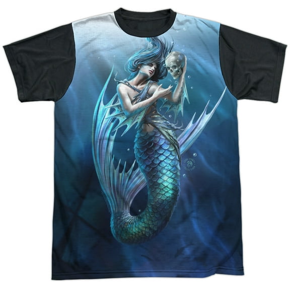 Anne Stokes - Sailors Ruin - Short Sleeve Black Back Shirt - Small