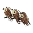 thumbnail image 3 of Northlight 3ct Owl Sisal Christmas Ornament Set 3.75" - Brown, 3 of 5
