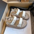 thumbnail image 2 of KPOPLK Toddler Girls Sandals Little Girl Summer Flat Sandal Baby Open Toe Outdoor Beach Holiday Dress Shoes(Khaki,8.5), 2 of 8
