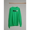 thumbnail image 3 of Hello Daisy Flower Sweatshirt Women -Image by Shutterstock, Female Large, 3 of 4