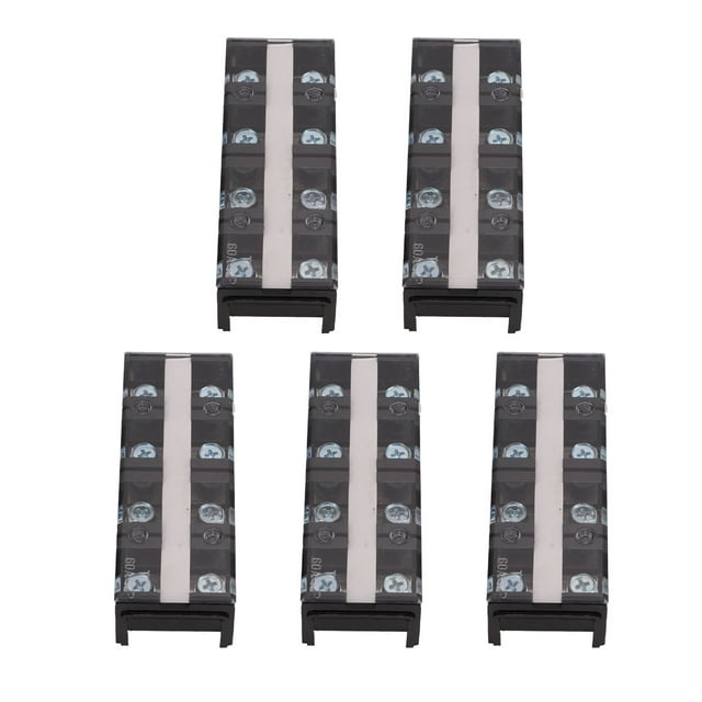 Bloques De Terminales Eléctricos, Bloques De Tiras De Terminales De Tornillo De Plástico De Cobre Duradero Fuerte 5 Piezas Para Electricidad Mgaxyff Otros