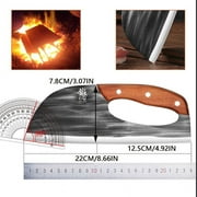 Meat Cleaver Knife Unique Effort Saving Kitchen Knife Professional Stainless Steel Chef Cooking Knives for Cutting Meat Vegetable Father Mother Christmas Gift