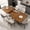 Dhaka Walnut, variant on Extendable Dining Table for 6-8 People, Space Saving for Restaurant, Conference, Dhaka Walnut