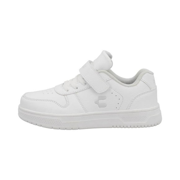 Tenis Niño Charly Escolar Velcro Clasico blanco 20