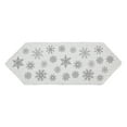 thumbnail image 2 of VHC Brands Yuletide Burlap Antique White Snowflake Runner 8x24, 2 of 4