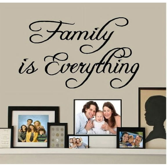 FAMILY IS EVERYTHING #2 ~ WALL DECAL, 13" X 22"