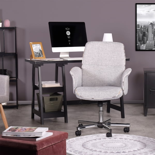 Private Jungle Fabric Executive Chair/ Office Chair Adjustable Computer Chair Task Swivel Chair Armrest and Lumbar Support,Light Grey Private Jungle Fabric Executive Chair/ Office Chair Adjustable Computer Chair Task Swivel Chair Armrest and Lumbar Support,Light Grey