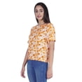 thumbnail image 2 of Moomaya Printed Tie Dye Tops For Women Casual Half Sleeve Round Neck T-shirts, 2 of 7