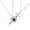 C, variant on Trendy Swords Heart Necklace for Partners Stylish Daily Wear Neckchain Women Accessory Anniversary Gift for Lovers