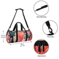 thumbnail image 5 of Coral Basketball Bag, Carry on Bag, Weekender Bag, Yoga Bag - Sports Duffel Gym Bag, Size 17.7 Inches with Interior Zipper Pocket and Large Capacity, 5 of 6
