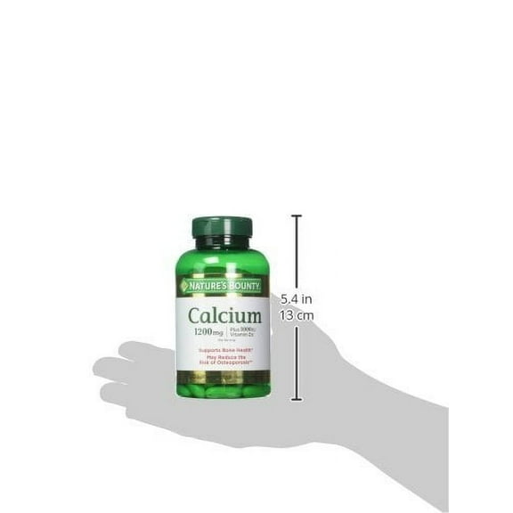 Puritan's Pride Absorbable Calcium Vitamin D Softgels, 1200Mg 1000 Iu, 100 Ct