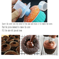 thumbnail image 5 of 6 Pack Cupcake Plunger Cutter Pastry Corer Plunger Cutter Pastry Corer Decorating Divider Cake Filler Tool,3 Red+3 Blue, 5 of 7