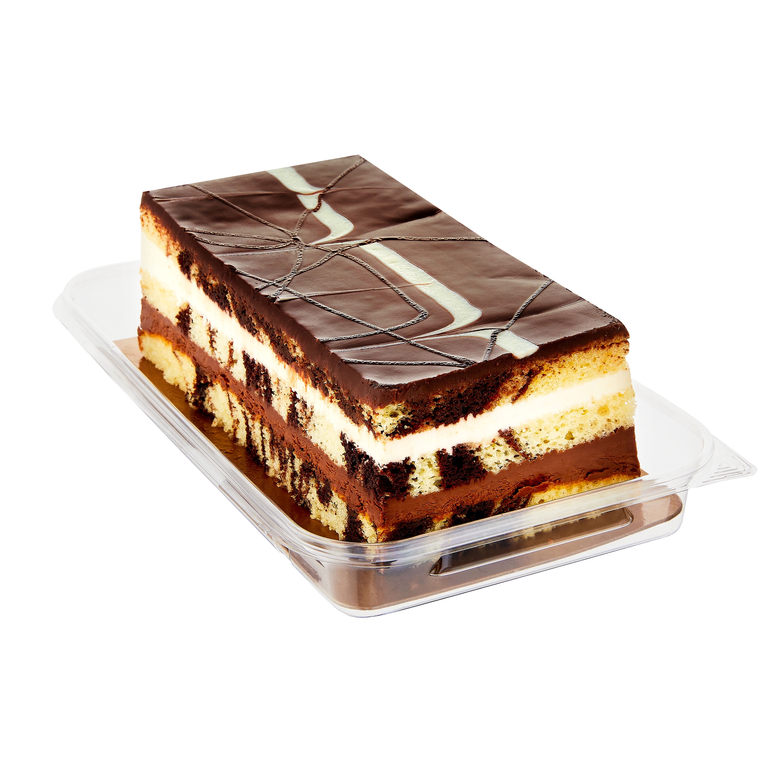 Marketside Tuxedo Marble Bar Cake with Chocolate Ganache, 27 oz (Refrigerated)