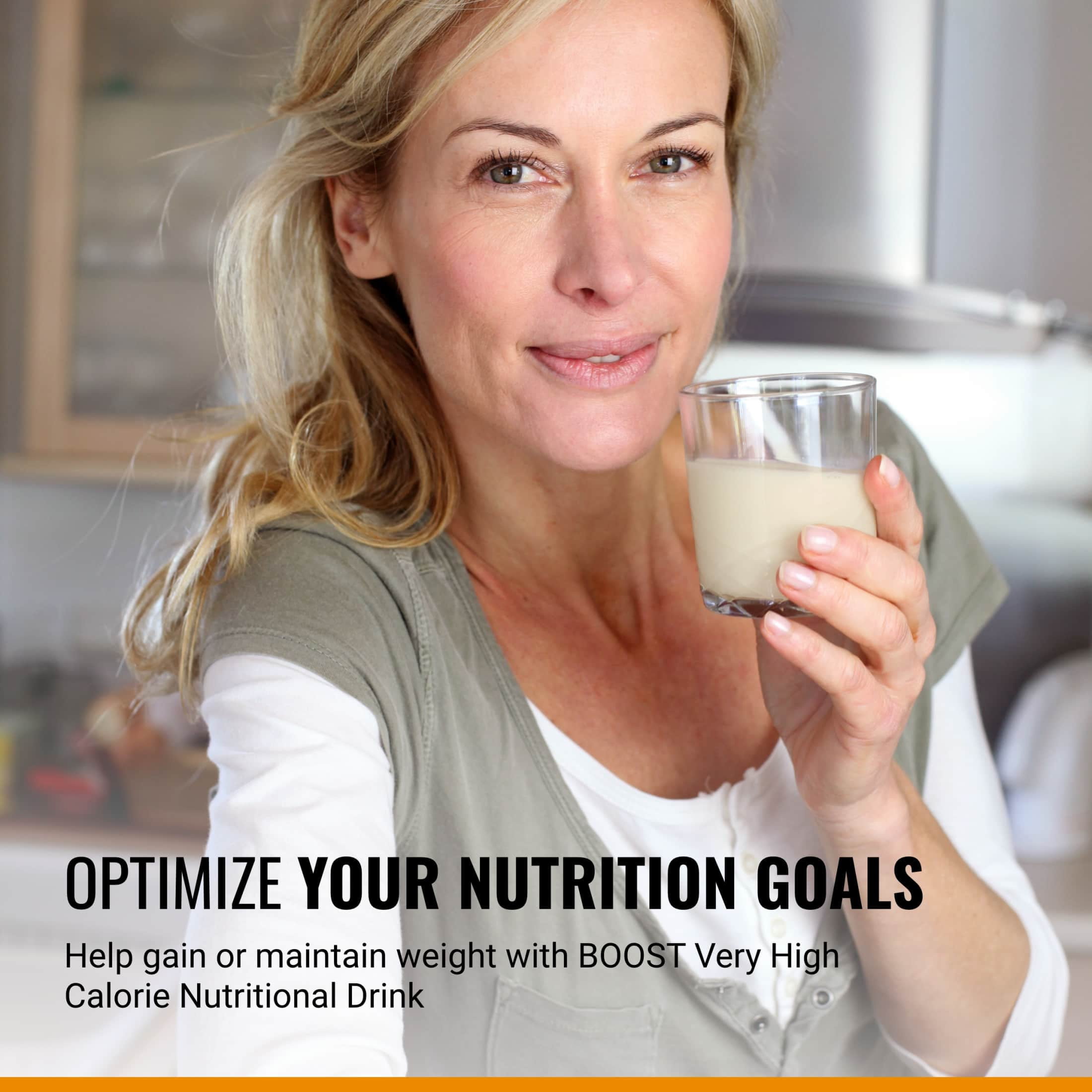 BOOST Very High Calorie Nutritional Drink - Helps Weight Gain & Maintenance - Very Vanilla - 8 fl oz (1 Carton)
