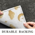 thumbnail image 6 of White Golden Cloud Moon Pattern Door Rugs,Washable Non Slip Door Mats Indoor,Decorative Door Mats,Entry Mat Indoor for Entrance,Bedroom,Kitchen,Bathroom,16"x47", 6 of 6