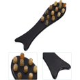 thumbnail image 3 of Pack Horn Comb Huvudmassagekam Gua Sha Huvudvårdsverktyg, Svart, 3 of 4