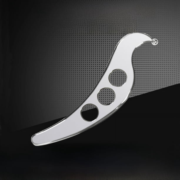 Cuchillo de acero inoxidable para fascia, tejido muscular, meridiano, fisioterapia, tipo S, cuchillo de membrana de refuerzo, cuchillo con forma de pájaro para raspar, masajeador de puntos de