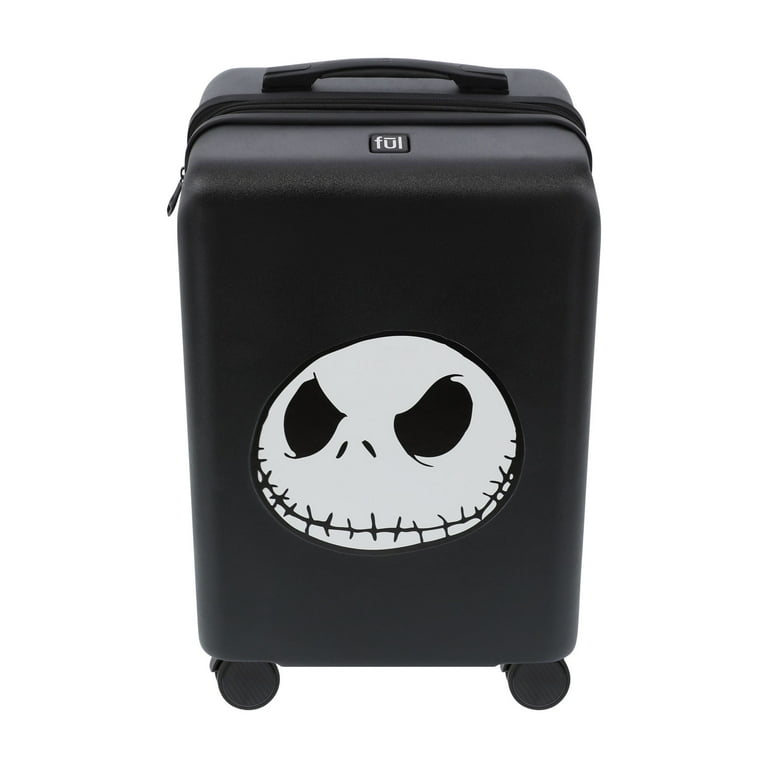 Disney The Nightmare Before Christmas 22.5 Inch Carry On Luggage Jack Skellington Hardshell Rolling Suitcase with Spinner Wheels Black Walmart
