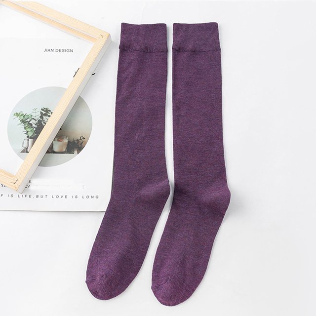 Kelon Stockings Clearance Sale Polyester Long Socks Womens Long Socks Pure Color Socks Heap Heap Socks