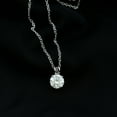 thumbnail image 3 of Rosec Jewels Moissanite Solitaire Pendant Necklace, Mothers Day Pendant - 8 mm - D-VS1 Grade, 18K White Gold, 3 of 8