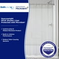 thumbnail image 2 of Kenney Microban Protected Heavyweight PEVA Shower Liner, 70" W x 72" H, Clear, 2 of 8