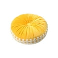 thumbnail image 1 of Cojín de Piso Redondo Espesado asiento Tejido 46x46cm, Lana de Poliéster Amarillo para Sofá, Salón Y Cojín Trasero para la Decoración de la Cama, 1 of 6
