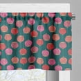 thumbnail image 3 of Ambesonne Floral Valance Pack of 2, Nature Botanical Love Bloom, 54"X12", Dark Teal and Multicolor, 3 of 5