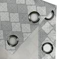 thumbnail image 4 of Ambesonne Damask Grommet Curtain, Victorian Oriental Retro, 50" x 96", Dimgray, 4 of 6