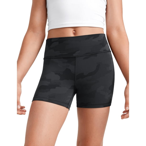 Shorts CRZ YOGA Butterluxe para Niñas Cintura Alta Camuflaje S
