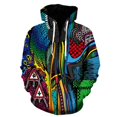 thumbnail image 1 of Sudadera con capucha para hombre, gran oferta, con estampado artístico 3D, cremallera, patrón geométrico abstracto, sudadera Harajuku de manga larga, sudaderas tipo pulóver, 1 of 6