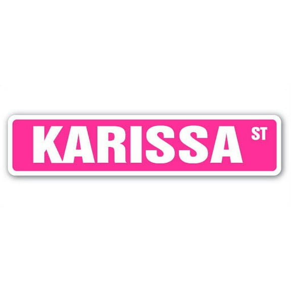 KARISSA Street Sign Childrens Name Room Sign | Indoor/Outdoor | 36" Wide