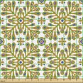 thumbnail image 2 of Ambesonne Moroccan Fabric by the Yard Upholstery, Floral Inspired Mosaic, 10 Yards, Ceil Blue Coffee, 2 of 5