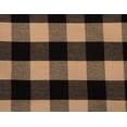 thumbnail image 2 of Buffalo Check Black and Tan 72" x 36" Cotton Curtain Curtain Tiers by Primitive Home Decors, 2 of 2