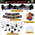 thumbnail image 2 of Halloween Party Decorations: Spider Webs Tablecloth, Hanging Bats, Skeleton Balloons, 2 of 4