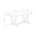 thumbnail image 4 of East West Furniture V-Style 7-Piece Wood Dining Set in Cement/Dark Gray/Black, 4 of 13