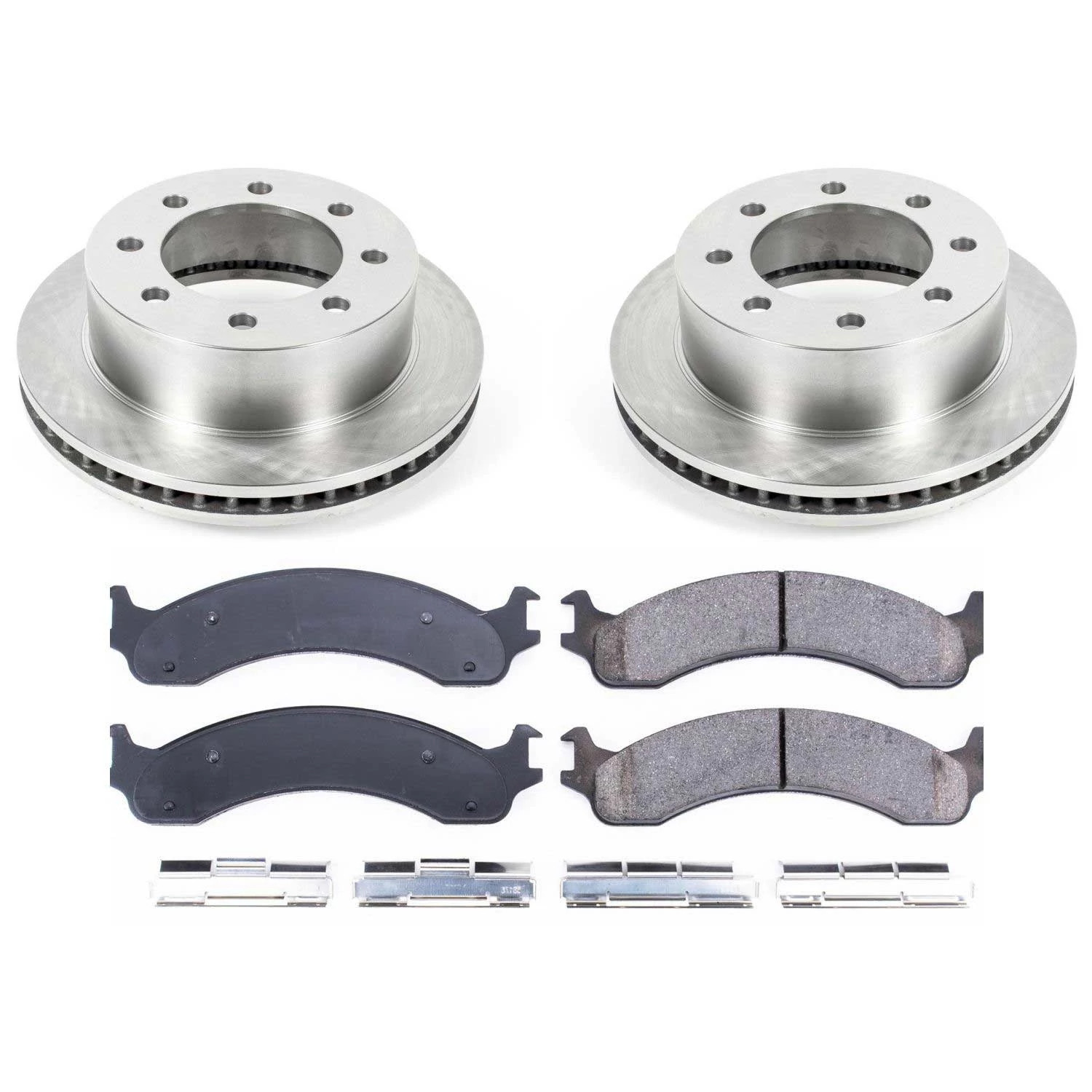 Power Stop Front Stock Replacement Brake Pad and Rotor Kit KOE2156