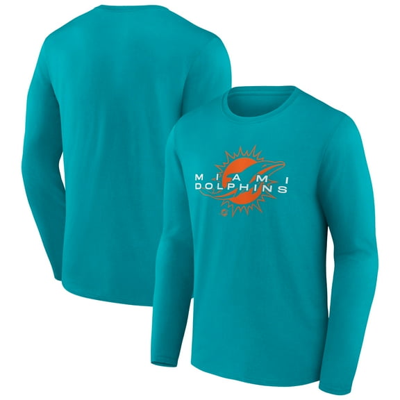 Men's Aqua Miami Dolphins Advance to Victory Long Sleeve T-Shirt
