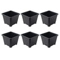 thumbnail image 1 of 6pcs Flower Planting Pots Succulent Plant Pots Plastic Flower Planters Flowerpot Adorns, 1 of 9