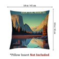 thumbnail image 4 of Awypu Mountains Lake Short Plush Pillowcase Set of 2 for Home Decor High-Quality 20x20in, 4 of 7