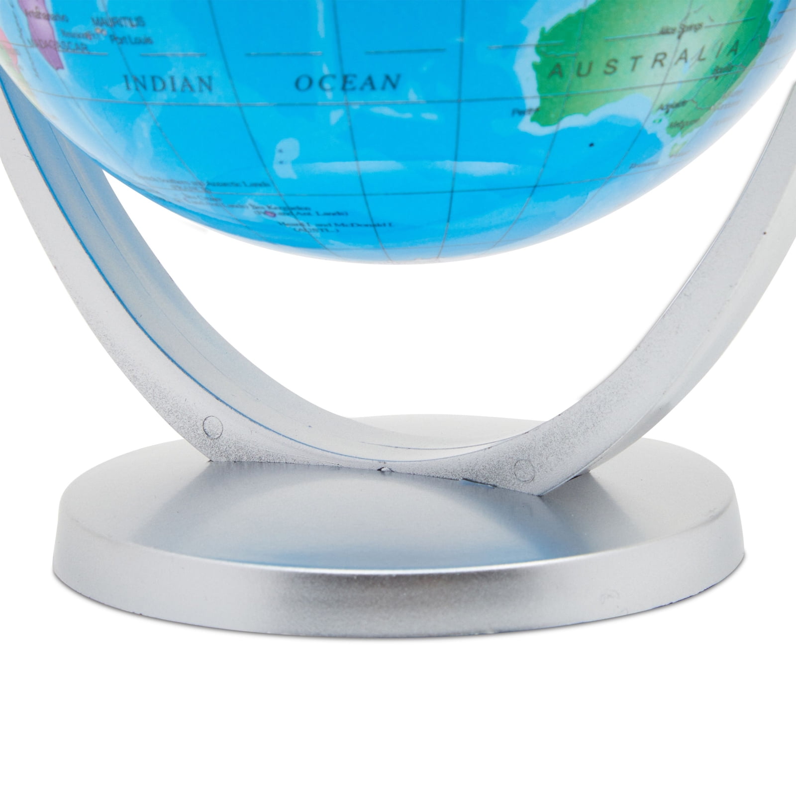Small Spinning World Globe with Stand for Kids Children, Educational  Geography Classroom Students & Teachers, 5 inch