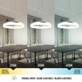 thumbnail image 3 of Artika Optical LED Pendant, Silver, 3 of 6